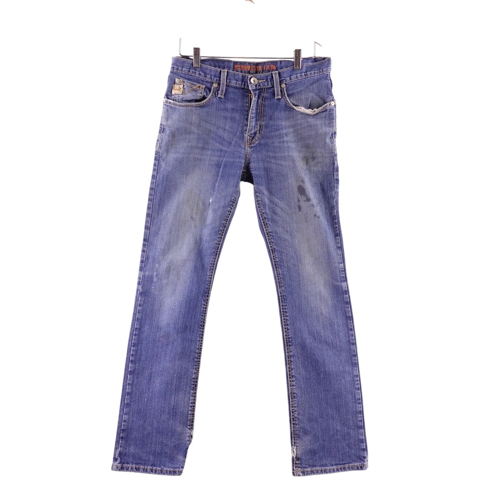 Cinch Mens 32x34 Ian Slim Bootcut Jeans Medium Wash Denim Western MB51736001